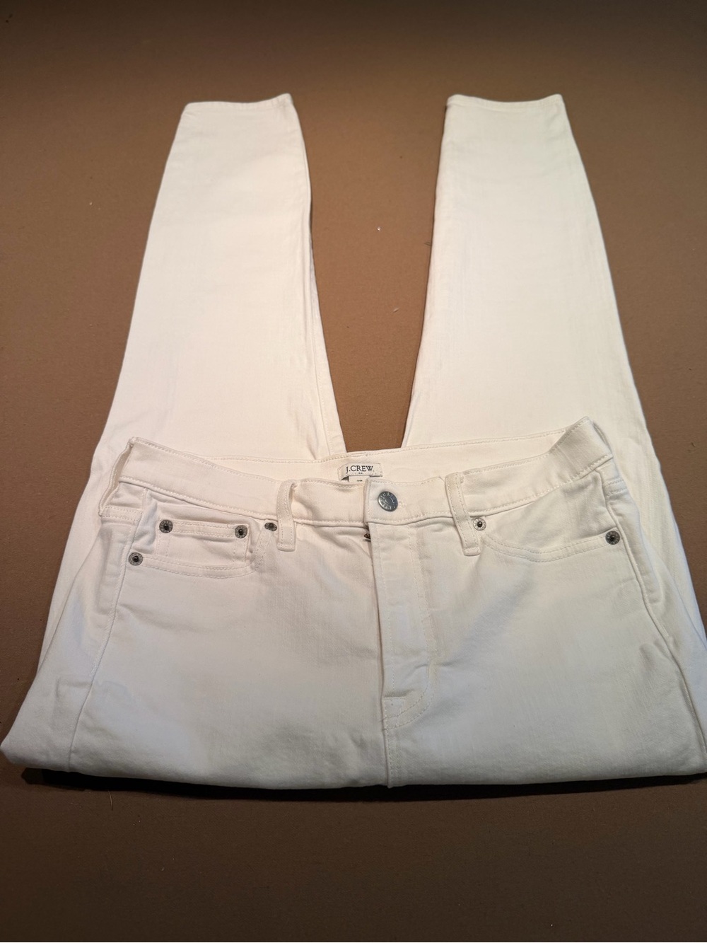 J. Crew Cream Skinny Jeans